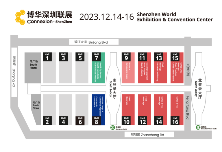 Exhibition distribution map