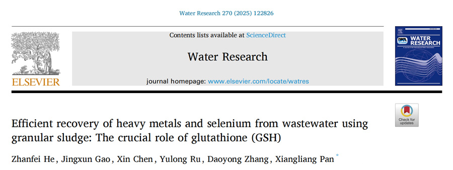 Efficient recovery of heavy metals and selenium from wastewater using granular sludge: the key role of glutathione (GSH)